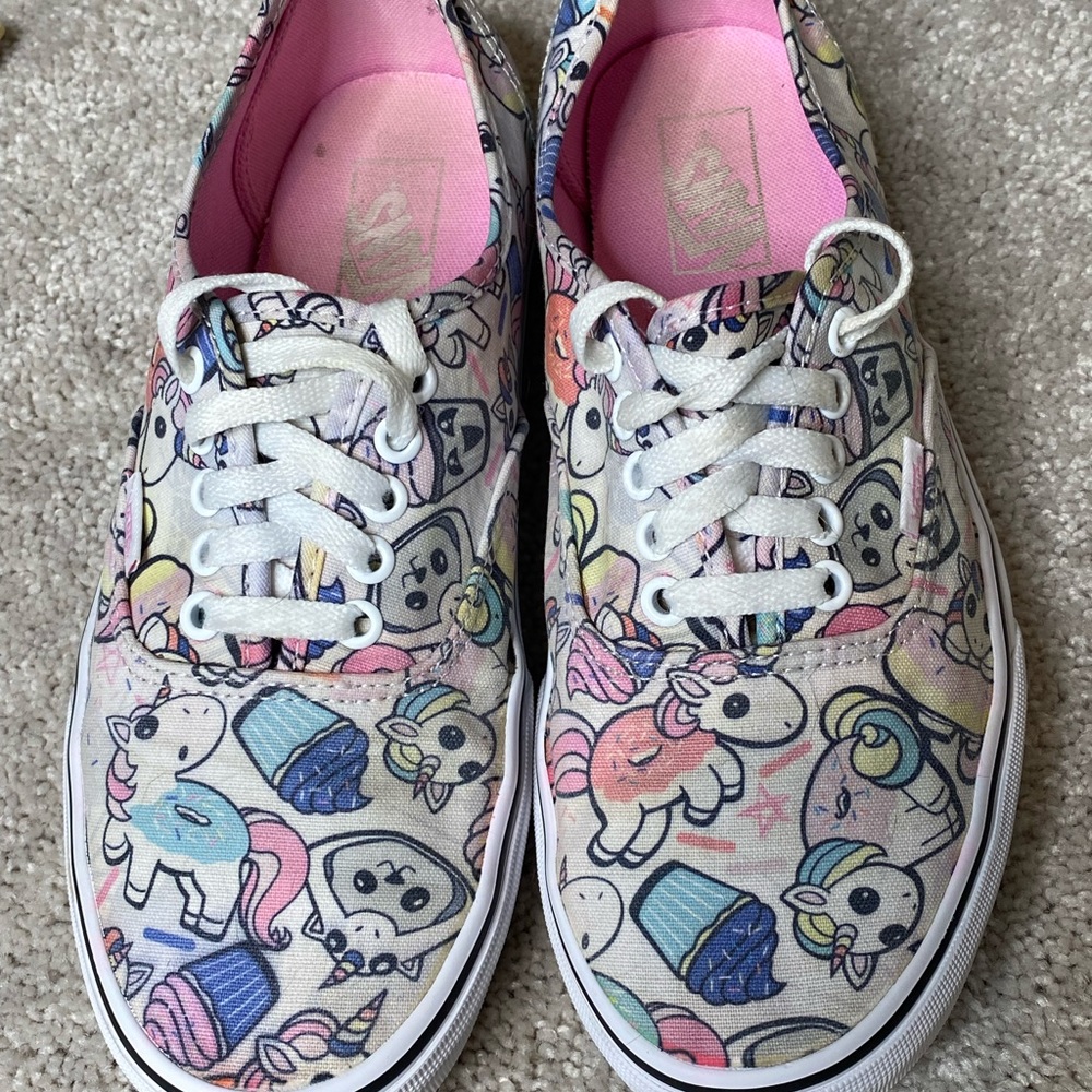 ❌SOLD❌Vans unisex unicorn donut shoes mens 8.5 womens 10